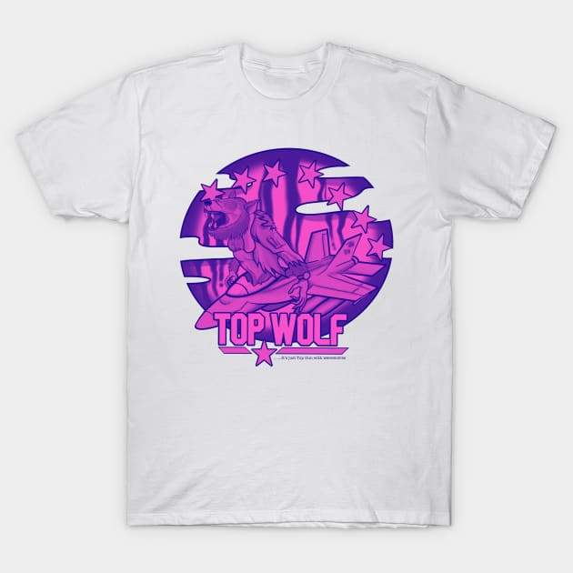 Top Wolf - Halloween Vibes Purple T-Shirt by Binge-Watchers Podcast